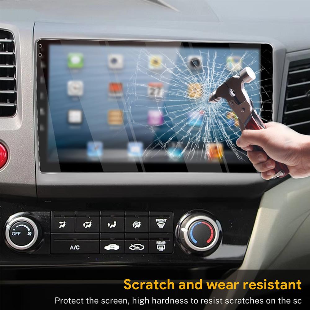 HD Tempered Glass Screen Protector for Universal 9-10.1 Inch Car Dashboard Display
