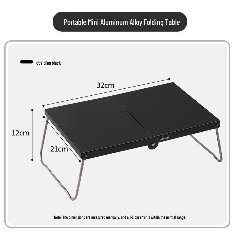 Ultra-Light Aluminum Folding Camping Table: Portable, Compact, Perfect for BBQs and Outdoor Leisure.
