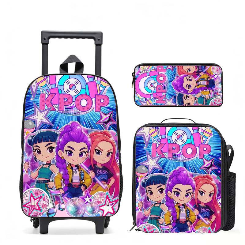 Kpop Witch Hunters Casual Backpack Digital Printing Men'S And Women'S Commuter Backpack Rod Backpack Student Bag