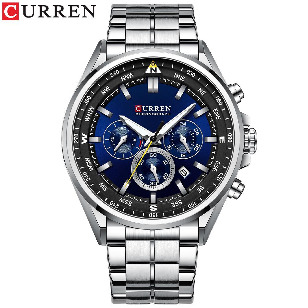 Curren 8399 Men's Quartz Multifunction Calendar Watch with Large Dial