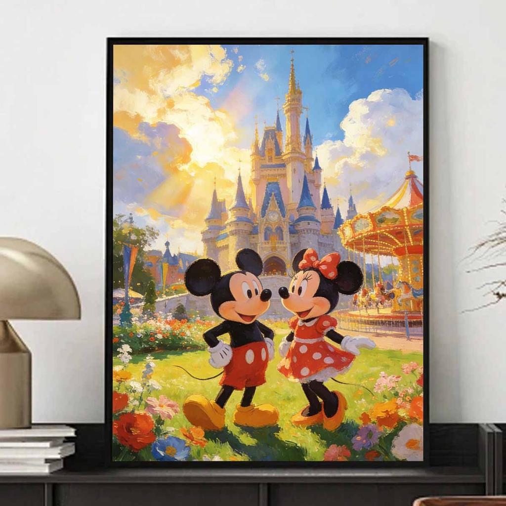 Disney Diamond Painting Art Kit Mickey Minnie Castle Mosaic Handmade Diy Gift Home Decor