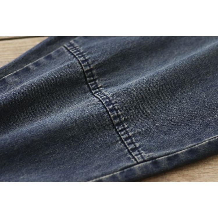 Elastische, lockere Jeans für Damen in Übergröße, neue Hose im Retro-Stil, lässige Haremshose mit hoher Taille