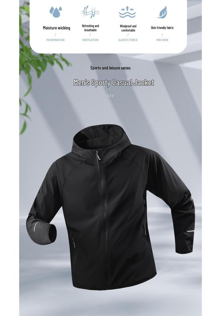 Marathon Unisex Quick-Dry Jacket for Outdoor Sports - Sun Protection for Running, Fishing & Cycling
