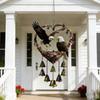 Acrylic Bird Hanging Pendant Eagle Love Shape Pendant Garden Decoration Wind Chime with Bells  Gift