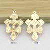 2025 New Praying Necklace Cross Accessory Metal Jesus Crucifix Figurine Crafts for Handmade DIY Religious Jewelry Pendant Gift