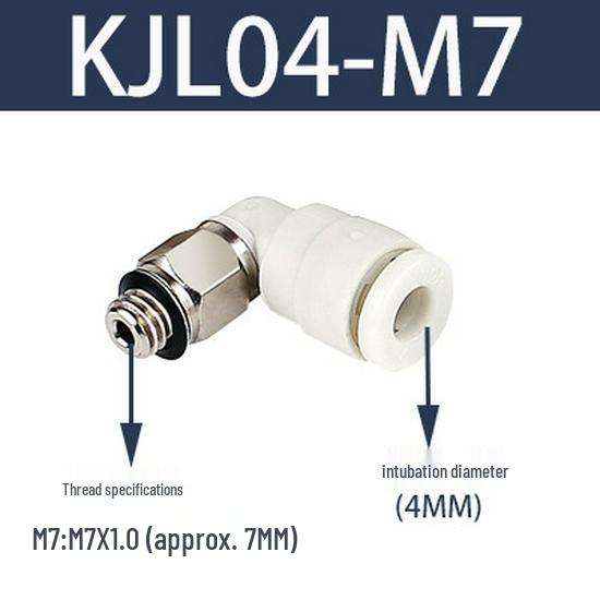 SMC Pneumatic Mini Right Angle Elbow Push-to-Connect Fitting KJL Series
