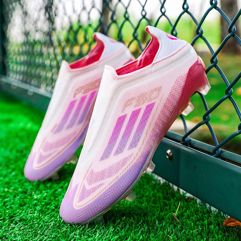 Europe F50 Cross-border Football Shoes, Youth & Adult Long Spike Turf Shoes for Training & Competition