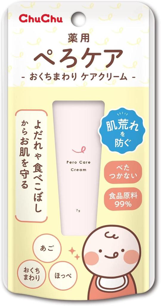 JEX ChuChu Medicated Perocare For Skin and Food Made In Japan 7g, Food-Based Ingredients, Non-Greasy, Additive-Free, Quasi-Drug, Irritation, Drooling,