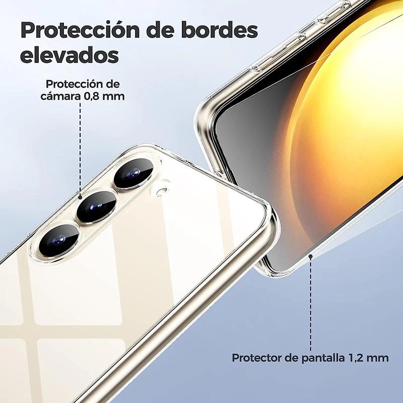 Klart gjennomsiktig krystalldeksel for Samsung Galaxy A14 A15 A35 A55 A05 A04S A13 A23 A24 A25 A34 A54 A12 A22 A32 A52S A51 S24 Plus S23 FE Ultra-deksel