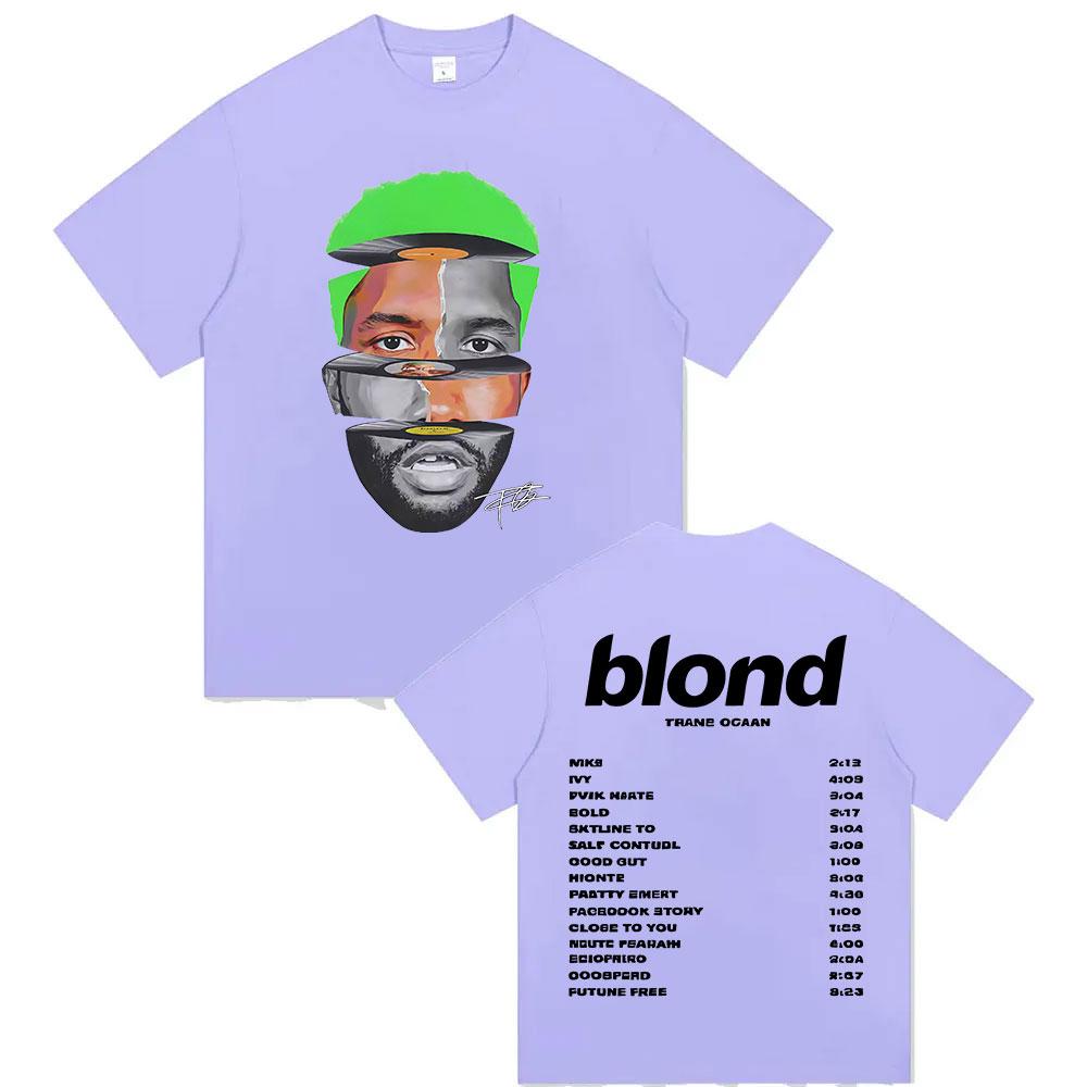 Limited Rapper Frank Tour 2025 Merch T Shirt Unisexs Vintage Fashion Ocean Short Sleeve Tshirt Pop Hip Hop Clothing Blond TShirts