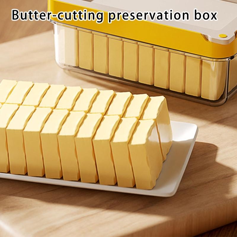 Efficient Butter Slicer and Storage Solution Dishwasher Safe Airtight Box for Countertop and Refrigerator