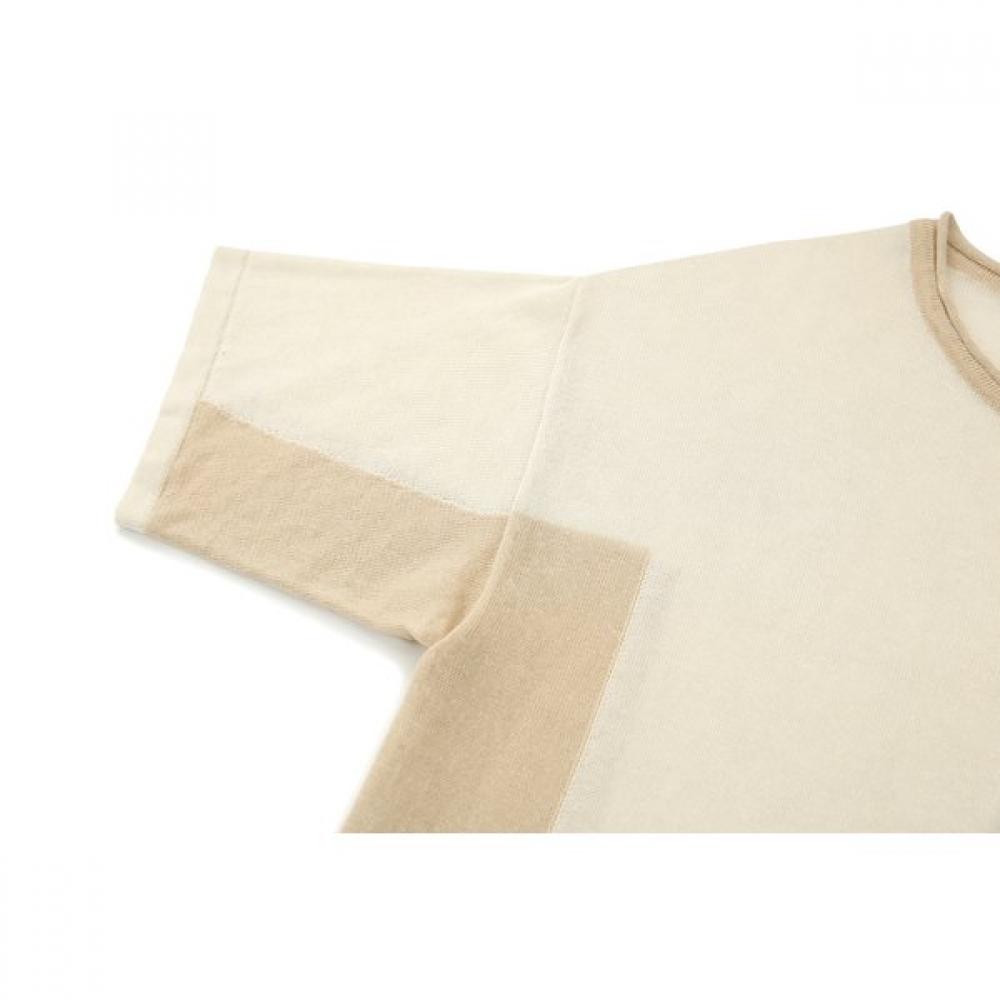 Furina Linen CoTTon Basic KniT T shirT