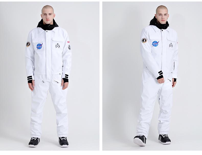 Windproof Waterproof One-Piece Ski Suit: Women's & Men's Thick Warm Outdoor Gear