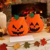 Halloween Pumpkin Bag Drawstring for Kids, Trick or Treat Candy Bag, Spooky Sack Reusable Non Woven Fabric Goodie Party Favors Supplies