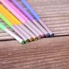 Rainbow Candle Gradient Rainbow Birthday Candle Creative Colored Pencil Slim Candle Cake Decorative Wax