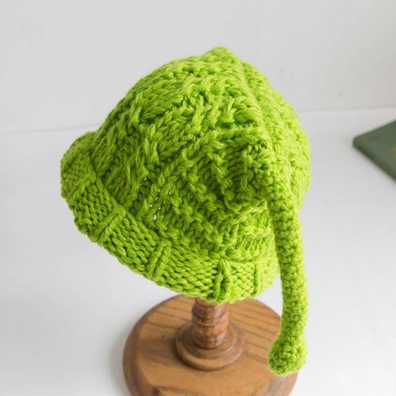 Solid Color Knit Hat Warm Winter Soft Knitted Hat Birthday Present for Unisex