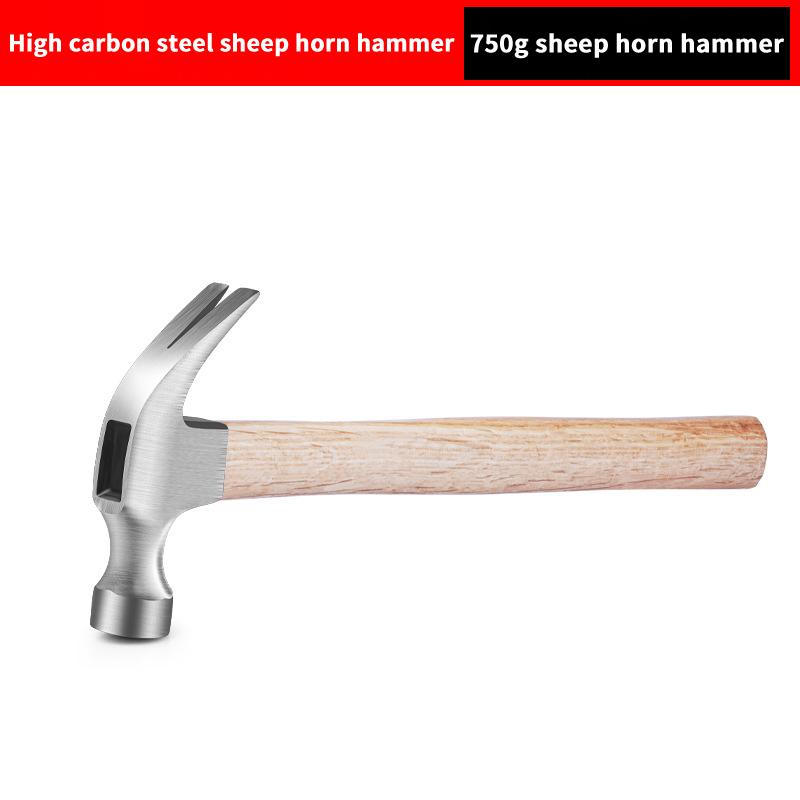 Claw Hammer Wooden Handle 1Pcs Practical Multi Function Household Tool for Crafting and Construction