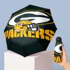Green Bay Packers Printed 5?Fold Mini Umbrella 8?Rib Windproof Compact Umbrella For Women Pocket Carry