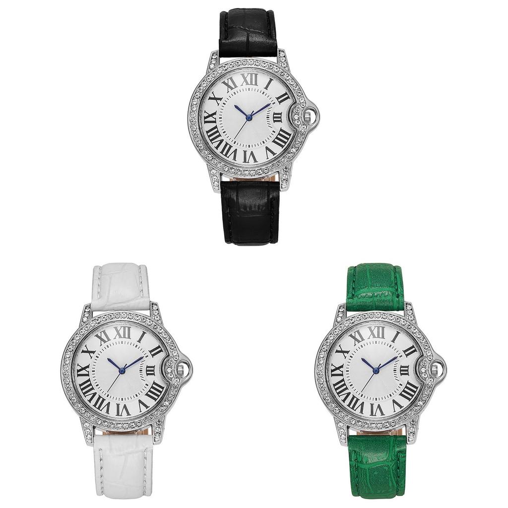 Fashion Lady Quartz Watch With Leather Strap For Casual Wear