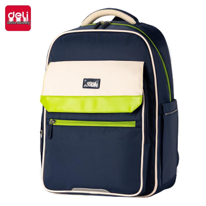 Deli Breeze Whisper Series Flip-top Color-block Student Backpack