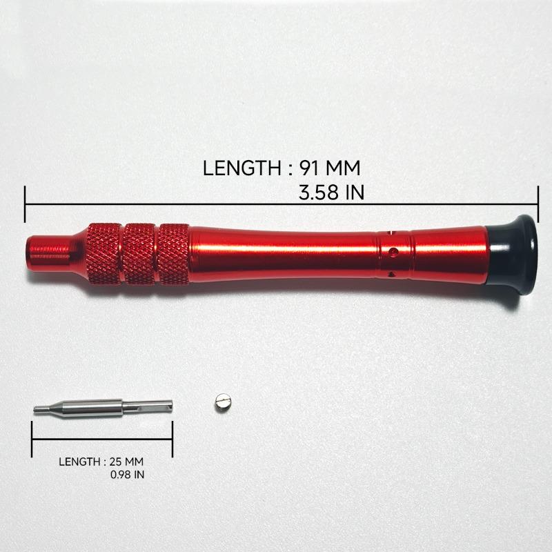 New Version Card D Back Cover Removal Screwdriver Watch Back Cover Removal Tool (Red) Watch Band Removal Tool