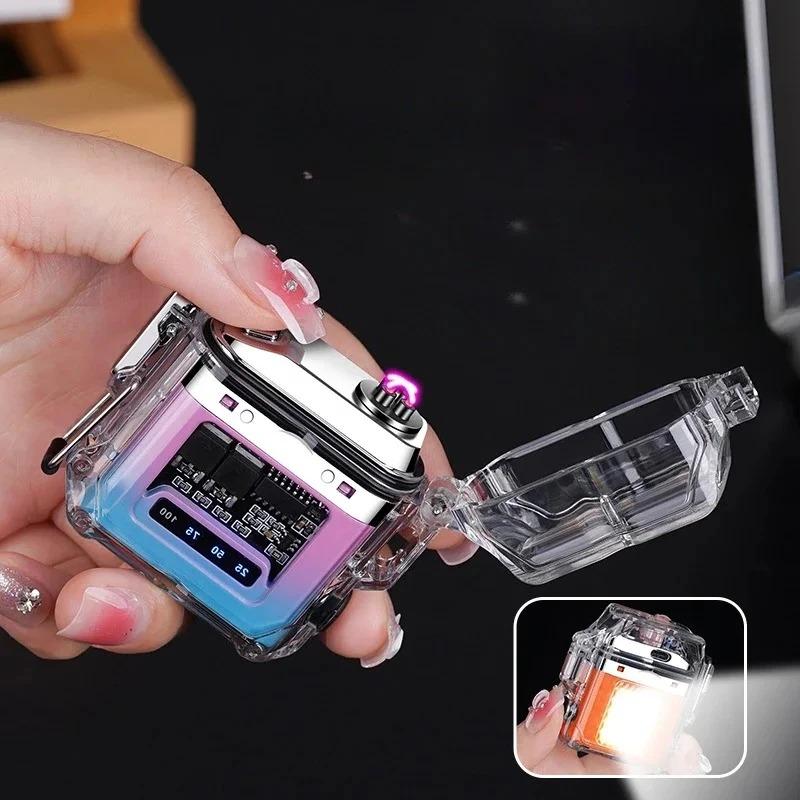New Fashionable Household Transparent Double Arc Waterproof Convenient USB Electronic Fast Charging Illumination Plasma