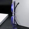 1pc Rimless Anti Blue Light Myopia Glasses 1 0 to 4 0 Prescription Nearsighted Frameless Eyewear for Eye Protection