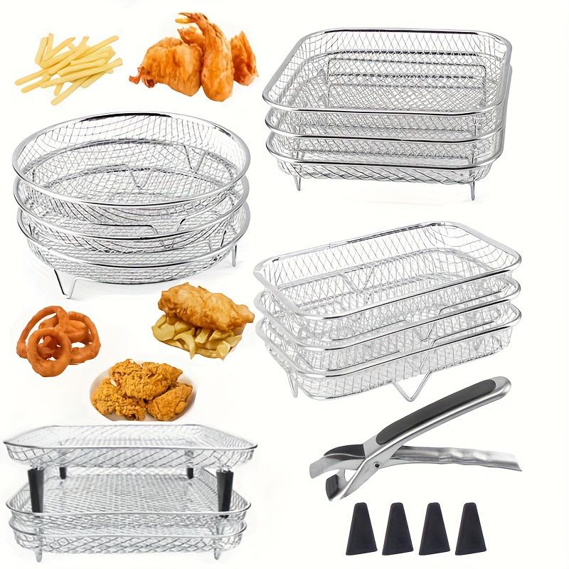 Stainless Steel 3-Layer Air Fryer Dehydrator & Cooling Rack