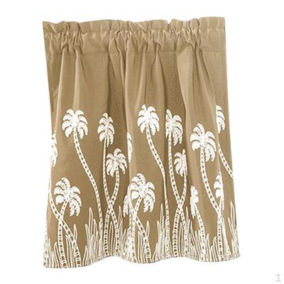 Voile Curtain Curtains with Embroidered Lace Window