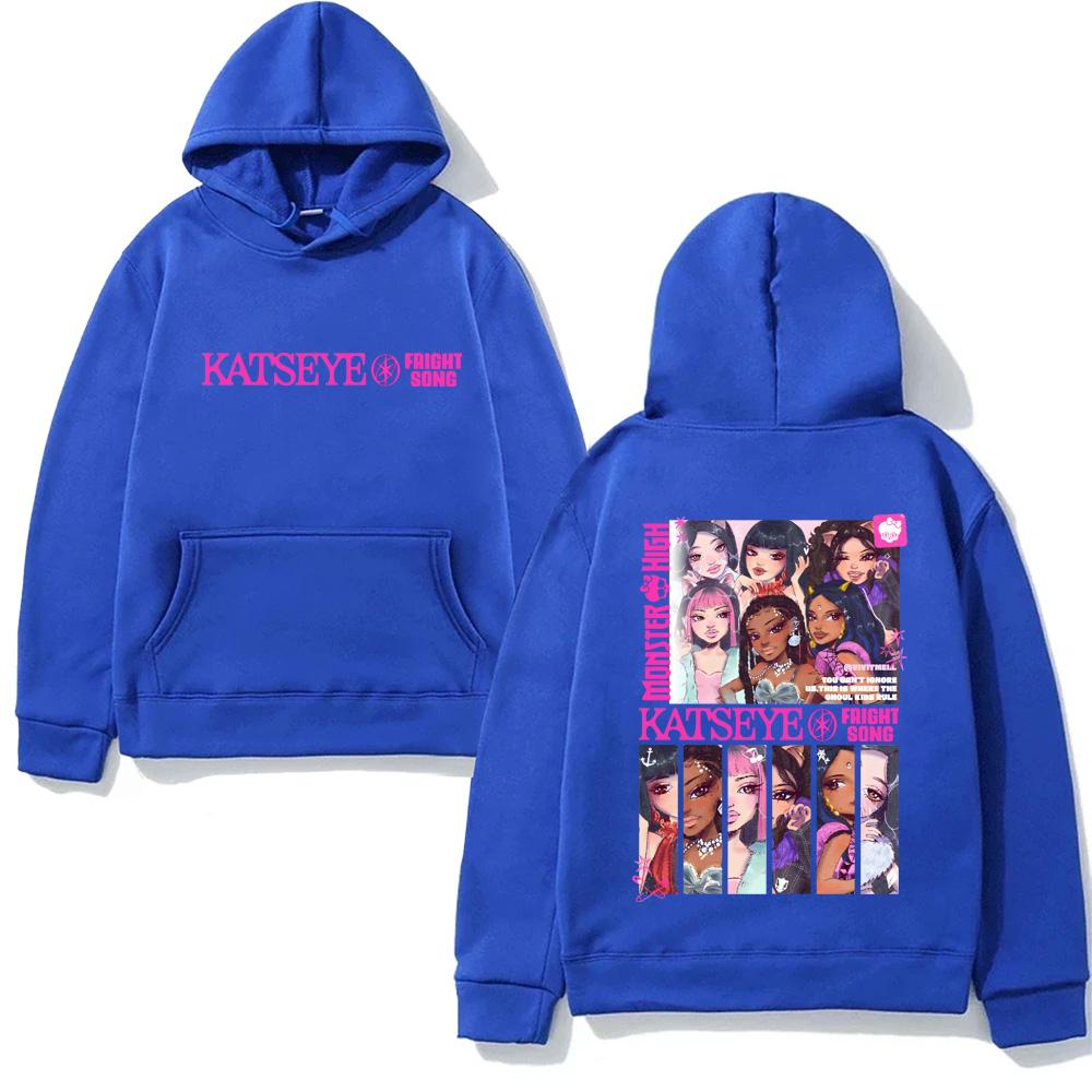 KATSEYE NEW Manga Fleece Hoodie Y2K 2026 New Korean Girl Group Fashion Sweatshirt Graphic Printing Clothing Sudaderas Hoody