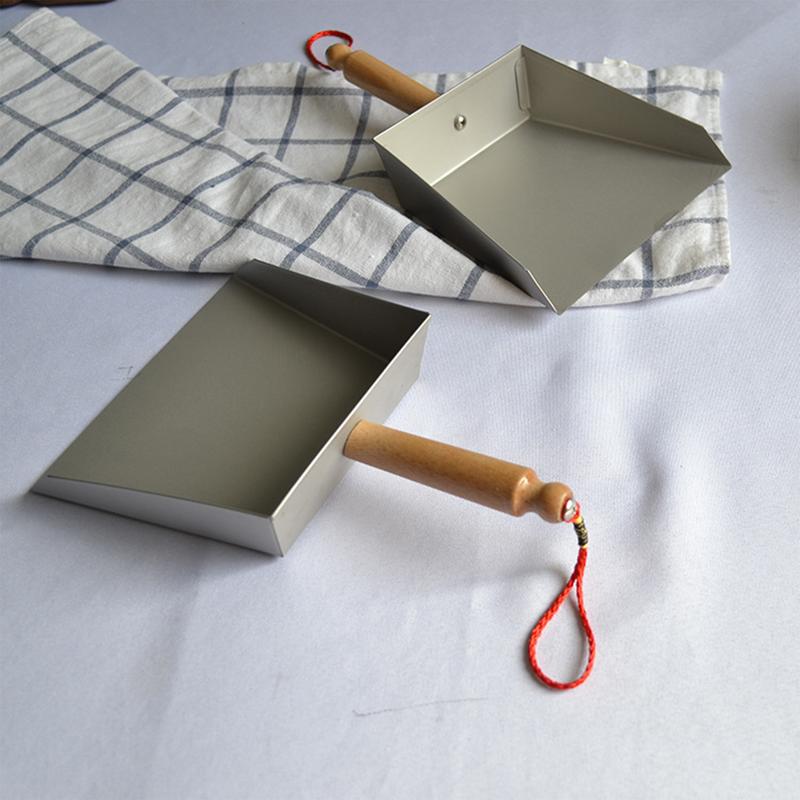 Small Metal Dust Pan Desk Cleaner Stainless Steel Dustpan Portable Wide Dust Pan Sweeping Accessories For Kitchen Bathroom China Mainland