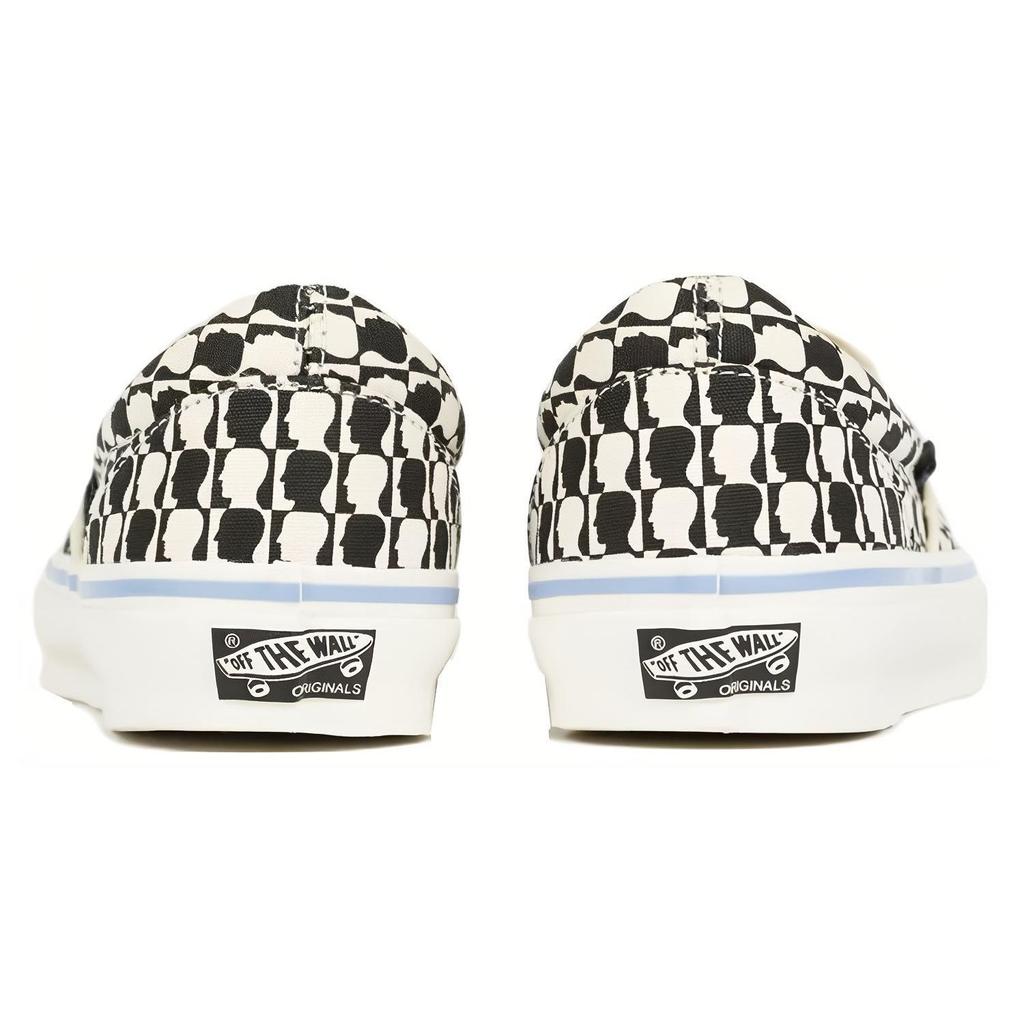 Brain Dead X Vans OG Classic Slip-On LX Black White Checkerboard Unisex Sneakers VN0A45JKBA2