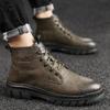 Fashion Outdoor Desert Boots Fashion Men Footwear All-match Men Fashion Ankle Leather Boots High-Top Tooling Shoes Classic Unk Boots