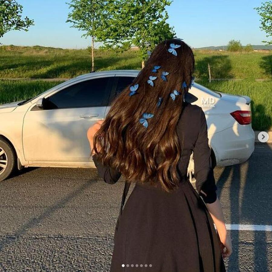 Wunsch Schmetterling 3D Mesh Schleier, Romantische Kirche Outdoor Kleidung