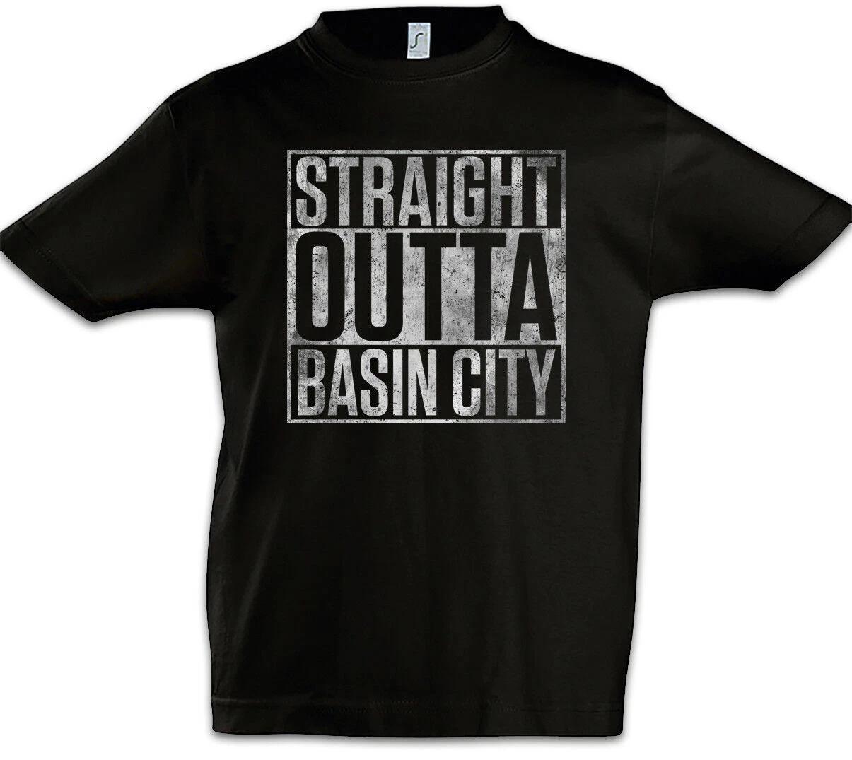 Straight Outta Basin City Kids Boys kids boys T-Shirt Sin Fun TV City John Hartigan 150