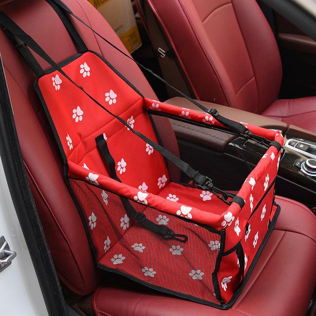 Borsa Portacani da Auto Impermeabile Cesta Amaca Pieghevole Borsa Trasportino per Animali Domestici Gatti Cani Piccoli Sicurezza Viaggio Borsa a Rete
