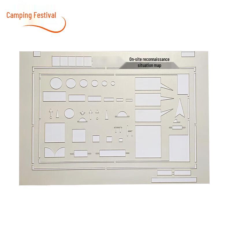 Outdoor Topographic Map Ruler & Drawing Tool