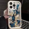 Blue Butterflies Shockproof Phone Case For iPhone 17 Pro Max 16E 15 Pro 14 13 12 11 Mini AIR XS XR XS 8Plus Anti-Slip Soft TPU