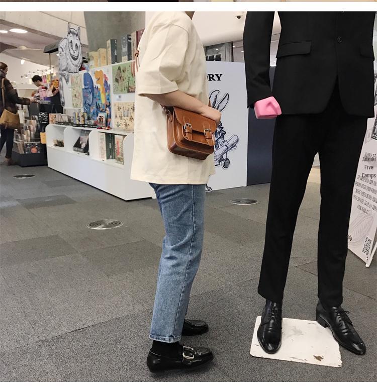 Korean-Inspired Retro Mini Crossbody Bag - Simple Strapped Student Commuter