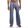 Pantaloni da Lounge da Uomo in Tessuto di Nylon con Coulisse in Vita per Abbigliamento Casuale da Casa