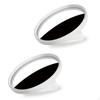 2 Pieces Round Blind Area Mirror High Resolution Glass Degree Adjustable