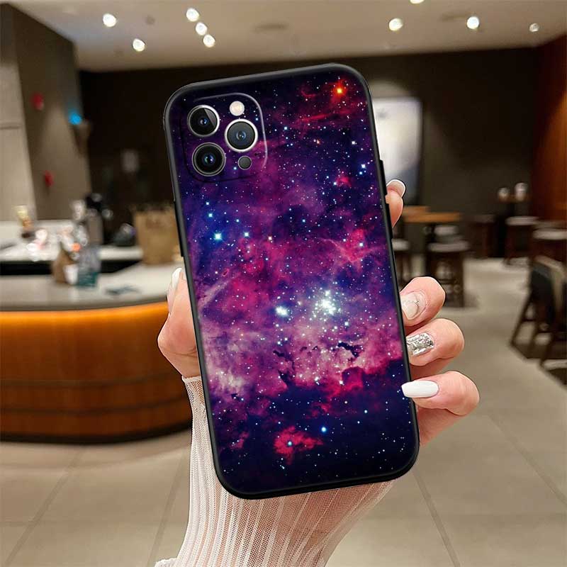 UP43 Purple Space Star New High-End Shell Phone Case for Redmi Note 13 14 Pro+ Plus A3 A3X 13X 13C 13R 14S 14C 14R