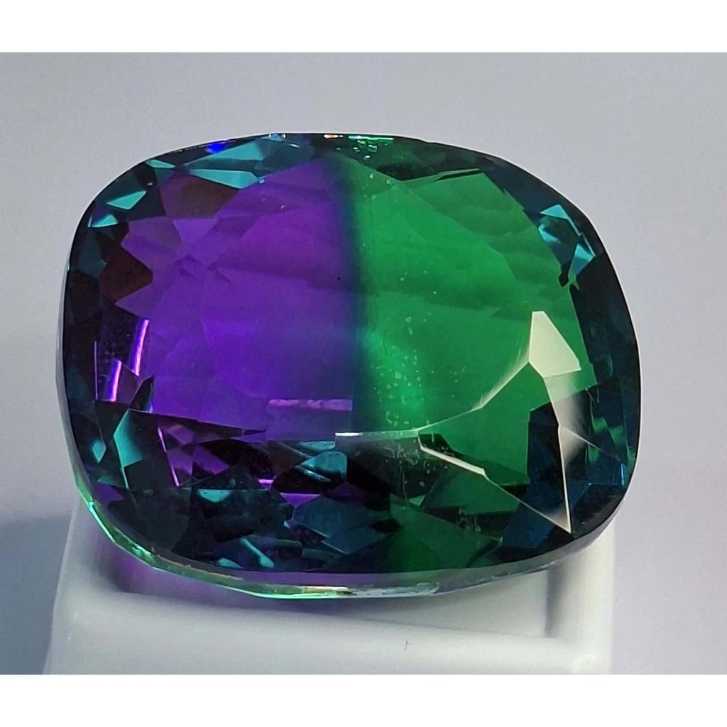 Stunning Natural Tourmaline Bi-Color 87-89 Ct Cushion Cut Certified Gemstone