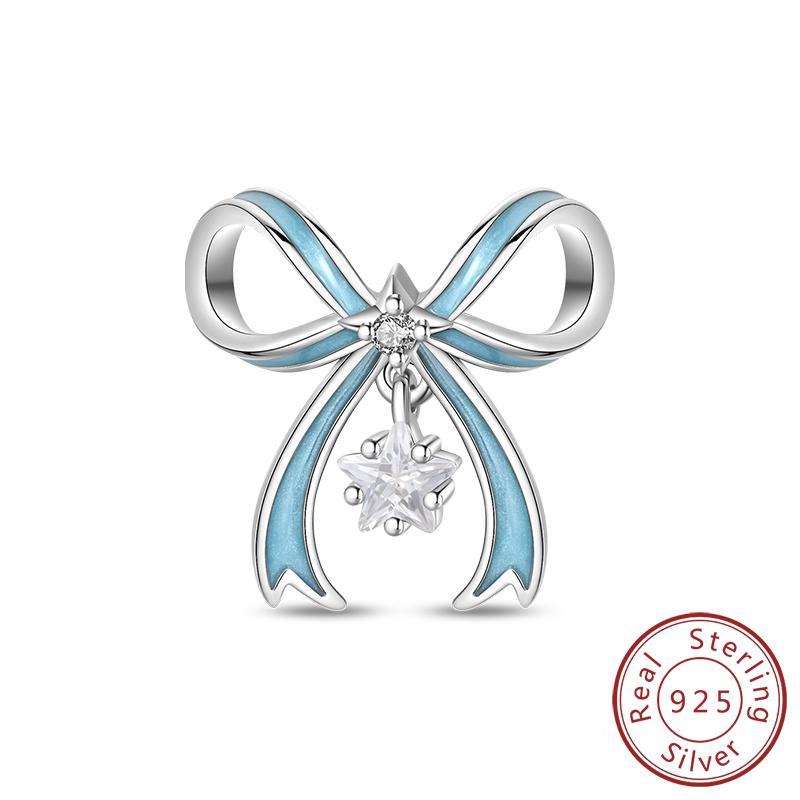 Fit Original Copper Charms Beads Bows Perfume Bottle Ballet Shoes Blue Charms For Women Diy Birthday Jewelry Gifts