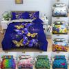 Butterfly In The Flowers Comfortable Duvet Quilt Cover Pillowcase Bedding Set Children Bedroom Decoration Home Textile