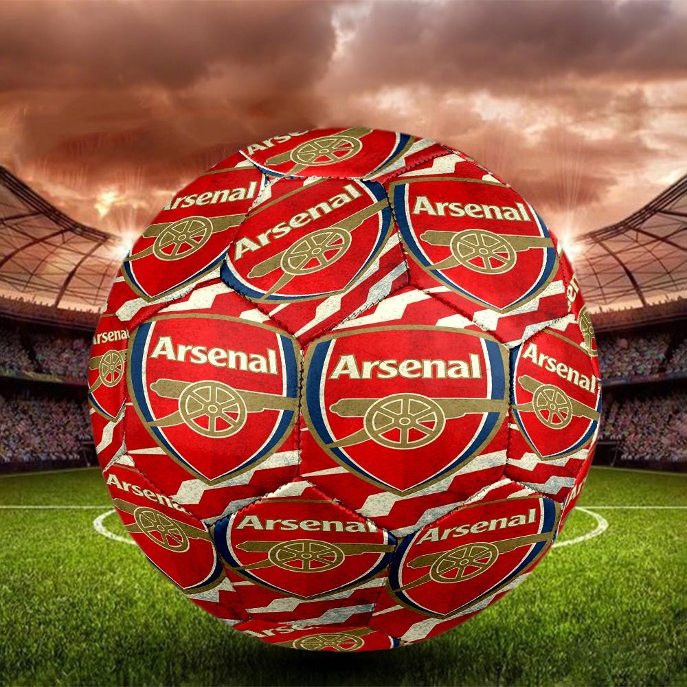 Arsenal F.C Print Size 5 Soccer Ball, Standard Match Football for Sports Game and Team Practice, Ideal Gift for Soccer Fans