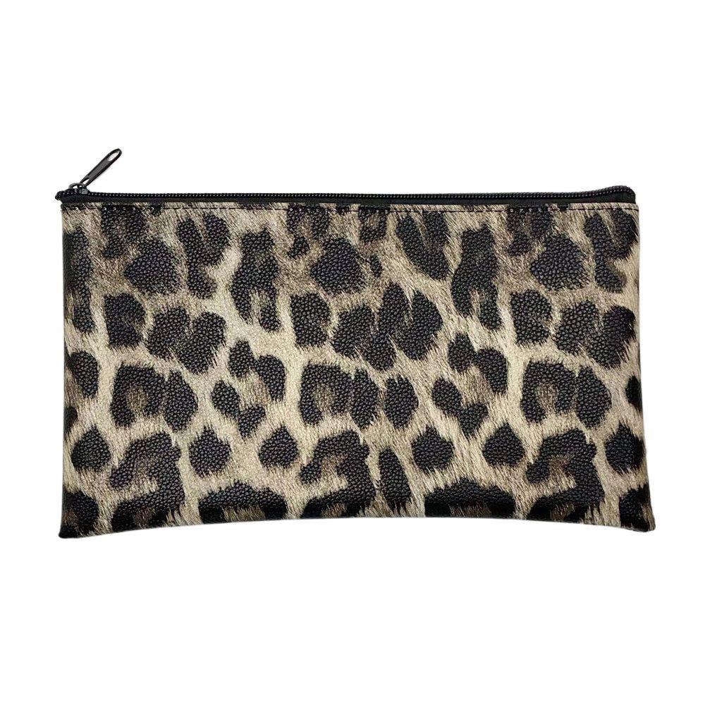 Small Compact Pu Bill Bag PU Leather Money Pouch Travel Cash Deposit Bag  Office Products