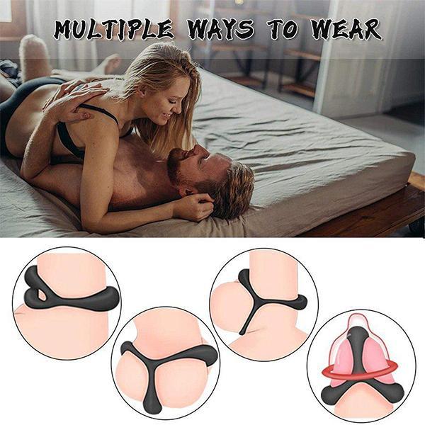 Men's Lock Ring Healthy Soft Help Erection Penis Ring Penis Foreskin Delay Ring Penis Ring Male Supply