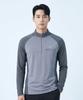 EXTRASPORTY Ocean Blue Men'S Cooling Zip-Up T-Shirt 4 Colors