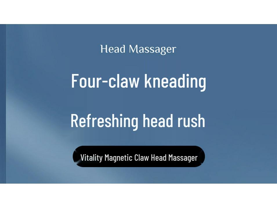 Multi-Gear Automatic Neck & Scalp Massager - Relaxing Head-Mounted Device